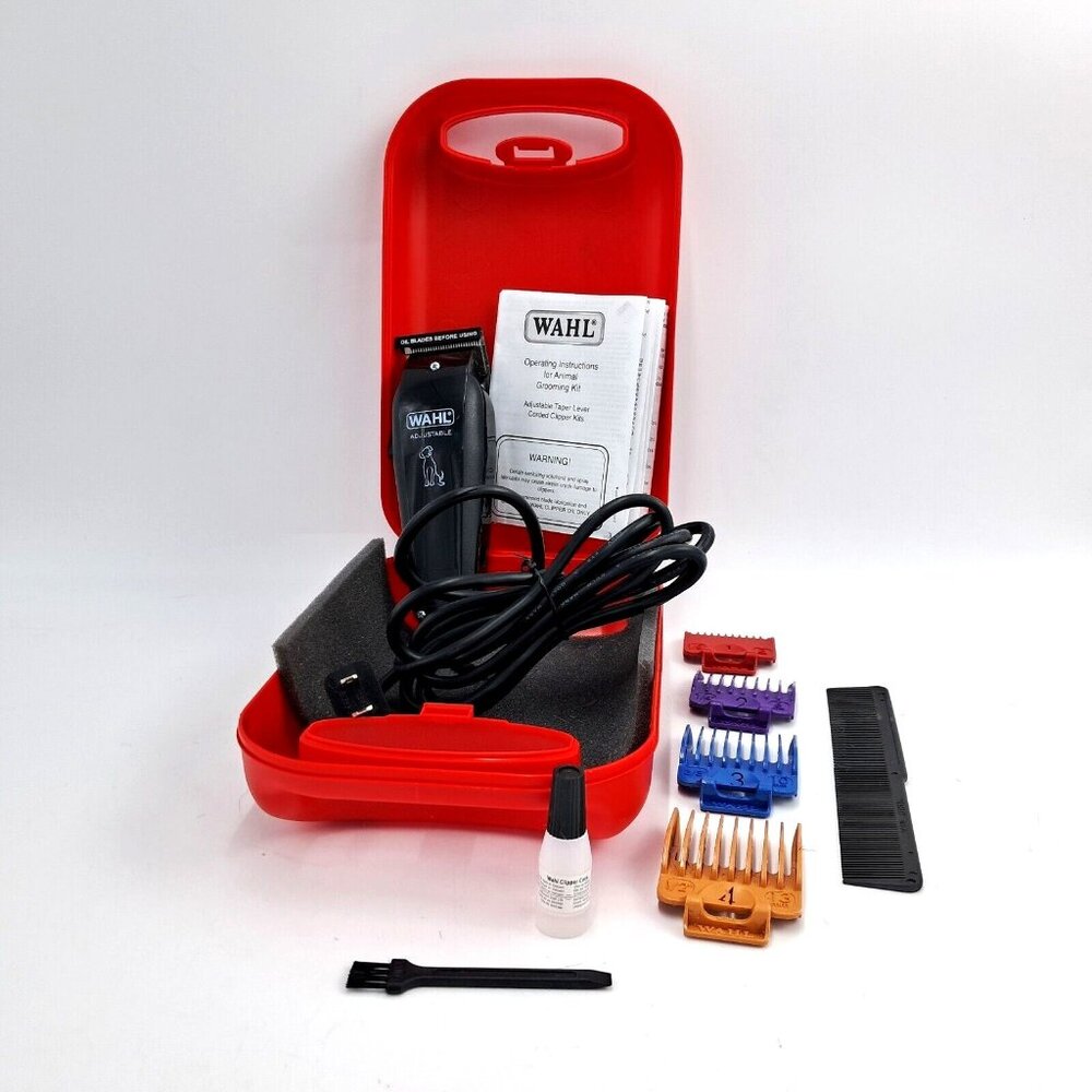 Wahl Pet Grooming Kit-Pet Trimmer-Model PCMC-With Attachments Case Manual